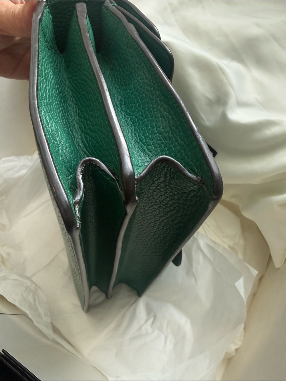 Authentic Gucci Dionysus Emerald Green Leather Shoulder Bag Serpent Detail - Picture 10 of 16
